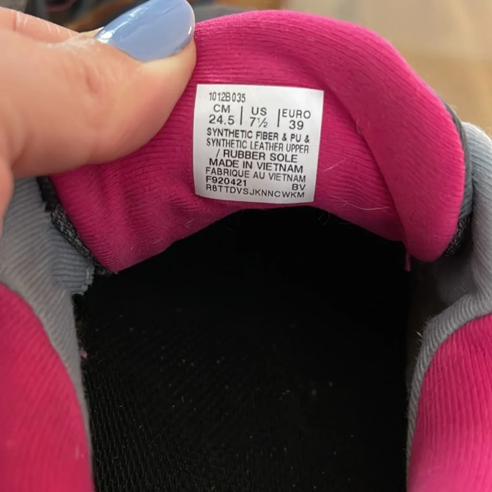 ASICS Size 7.5 GEL-Pulse 13 Gray / Pink / White Running Shoes - Picture 5 of 6